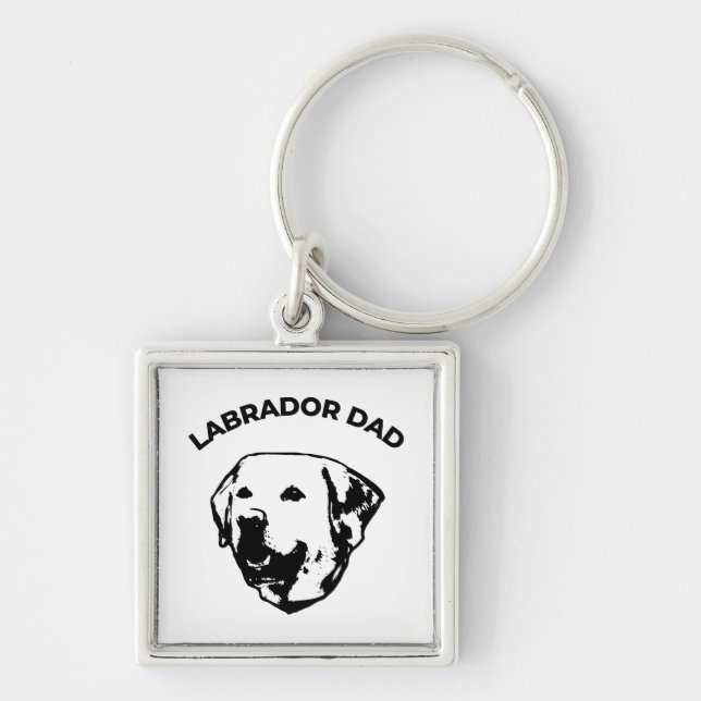 Labrador Dad  Keychain (Front)