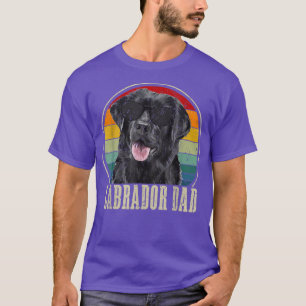 Labrador Dad Vintage Sunglasses Funny Daddy Dog Fa T-Shirt