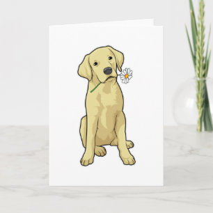 Labrador Daisy Card