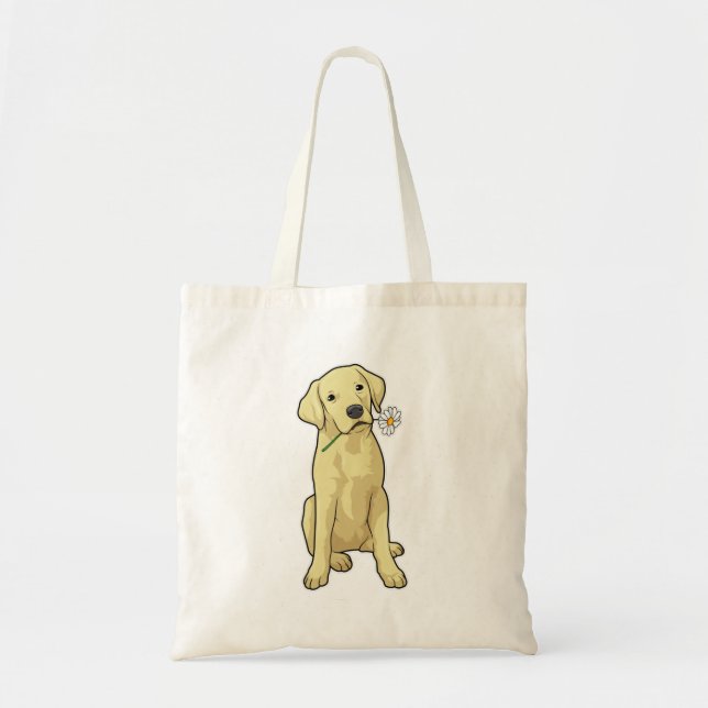 Labrador Daisy Tote Bag (Front)