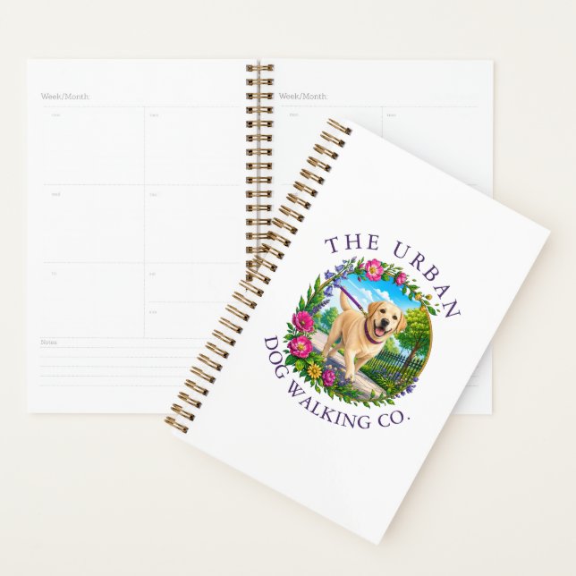 Labrador Diary Dog Walker Custom Planner (Display)