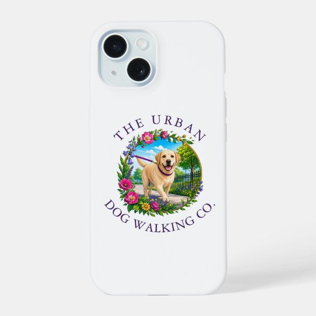 Labrador Dod Walking iPhone Case (Back)