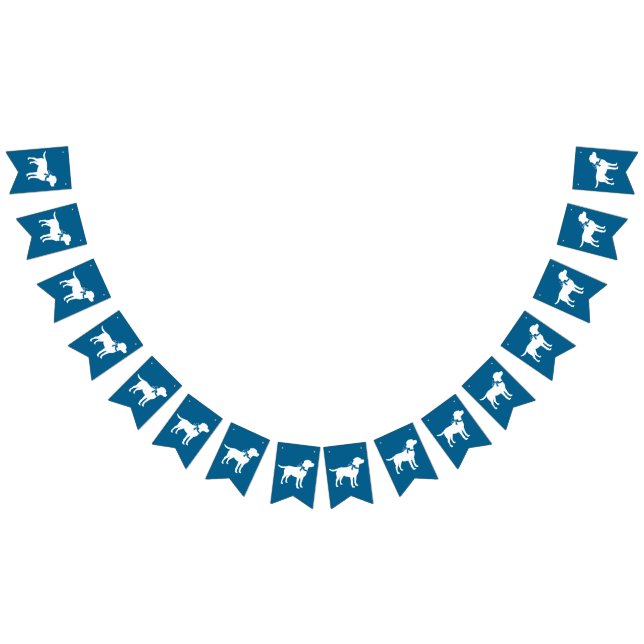 Labrador Dog Baby Shower Blue Boy Lab Bunting Flags (All)