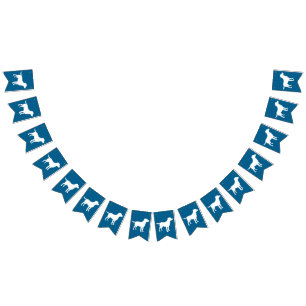 Labrador Dog Baby Shower Blue Boy Lab Bunting Flags