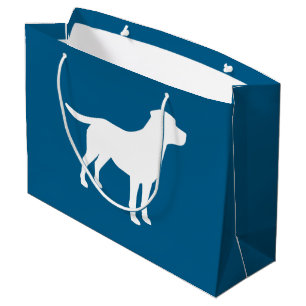 Labrador Dog Baby Shower Blue Boy Lab Large Gift Bag
