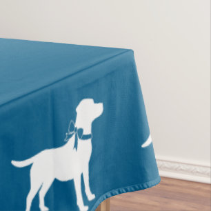 Labrador Dog Baby Shower Blue Boy Lab Tablecloth