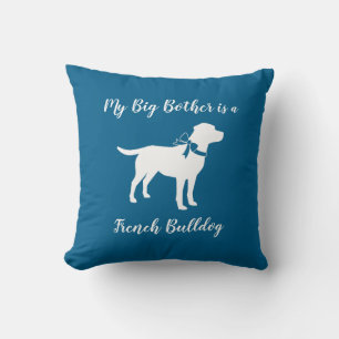 Labrador Dog Baby Shower Blue Boy Lab Throw Pillow