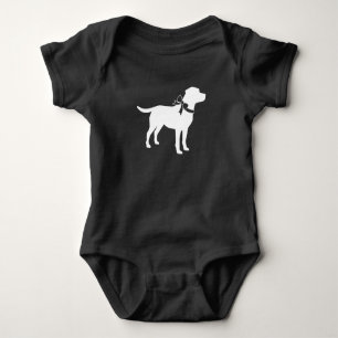 Labrador Dog Baby Shower Lab Grey Gender Neutral Bodysuit