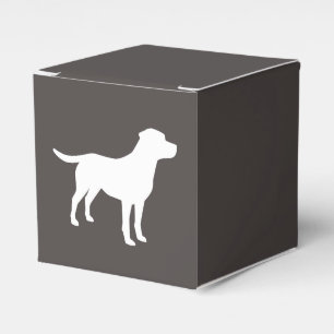 Labrador Dog Baby Shower Lab Grey Gender Neutral Favor Box