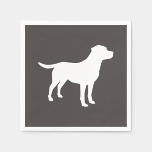 Labrador Dog Baby Shower Lab Grey Gender Neutral Napkin