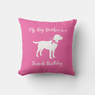 Labrador Dog Baby Shower Pink Girl Lab Throw Pillow