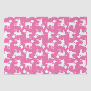 Labrador Dog Baby Shower Pink Girl Lab Tissue Paper