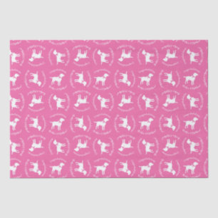 Labrador Dog Baby Shower Pink Girl Lab Tissue Paper