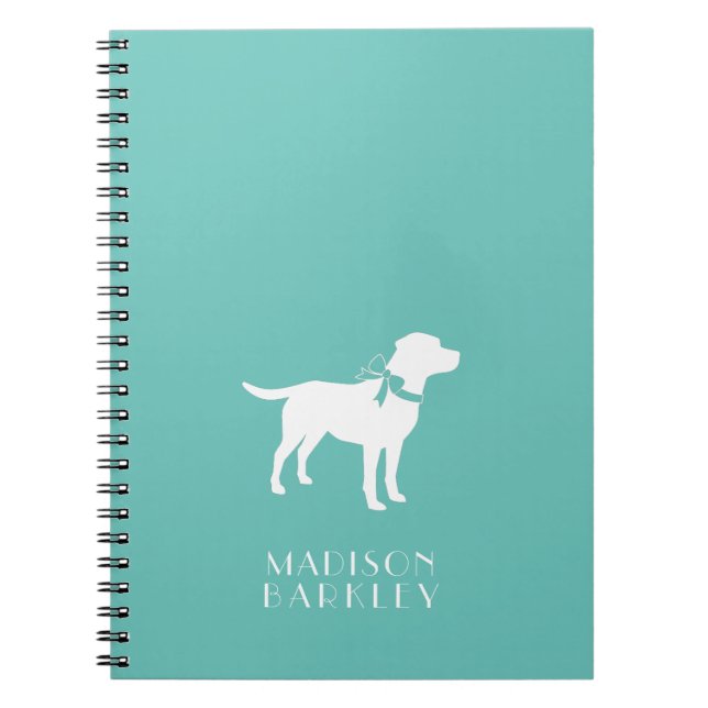 Labrador Dog Black Lab Puppy Notebook (Front)