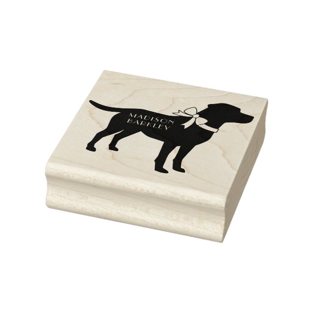 Labrador Dog Black Lab Puppy Rubber Stamp (Stamp)