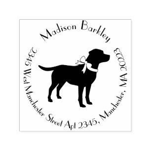 Labrador Dog Black Lab Puppy Self-inking Stamp
