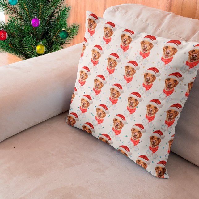 Labrador Dog Breed Christmas Throw Pillow (Creator Uploaded)