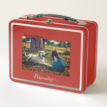 Labrador Dog Girl Woodland Woofter Pet Suitcase