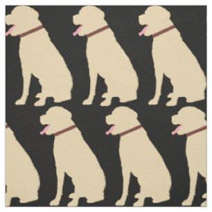 Labrador Dog Golden Pattern Fabric
