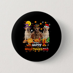 Labrador Dog Happy Halloween Thanksgiving Merry Ch 2 Inch Round Button