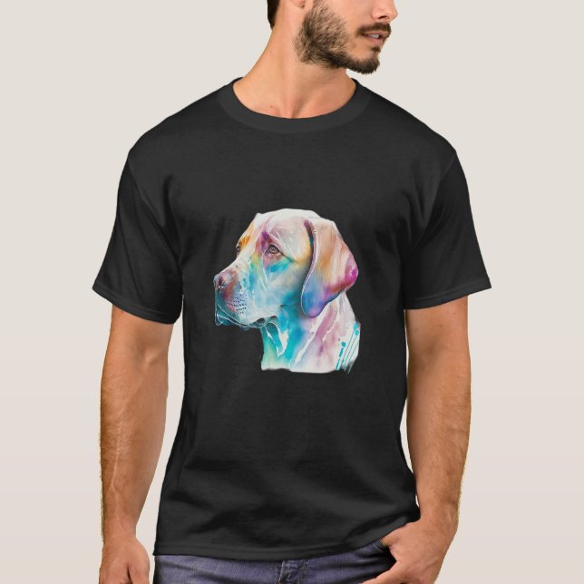 Labrador Dog Lab Lover Splash Graffiti Art Pet_11 T-Shirt (Front)