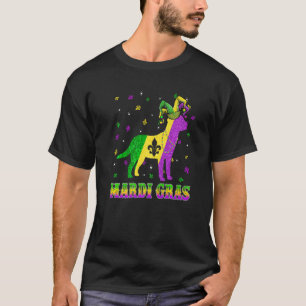 Labrador Dog Mardi Gras Carnival Jester Beads Prem T-Shirt