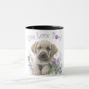 Labrador Dog Mom Floral Mug