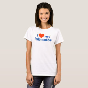 Labrador dog owner. I Love My Labrador T-Shirt