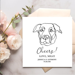 Labrador Dog Personalized Cheers Napkins