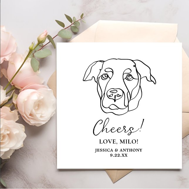 Labrador Dog Personalized Cheers Napkins (Creator Uploaded)