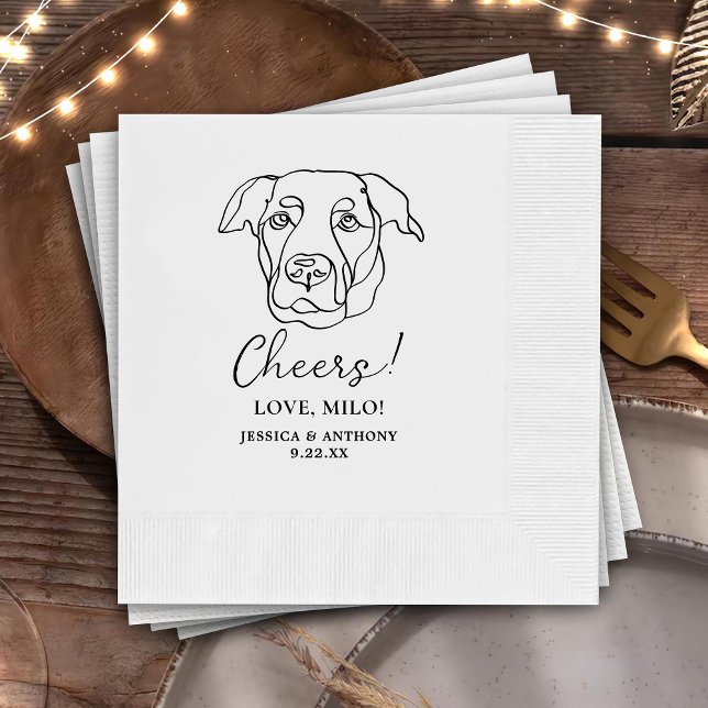 Labrador Dog Personalized Cheers Napkins (Creator Uploaded)