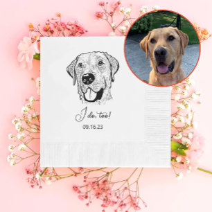Labrador Dog Personalized I Do Too Napkin