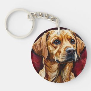 Labrador Dog Portrait Dog Lovers Gift Keychain