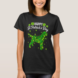 Labrador Dog Retro Shamrock Irish St Patric K Day T-Shirt