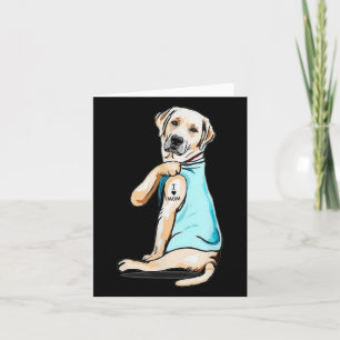 Labrador Dog Tattoo I Love Mom Mothers Day Lover Card