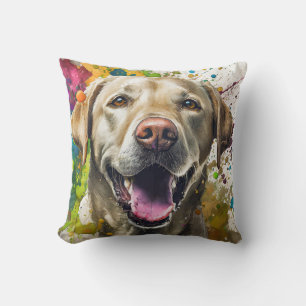 Labrador Dog Throw Pillow