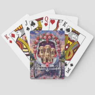Labrador Dog Valentine's Day  Playing Cards