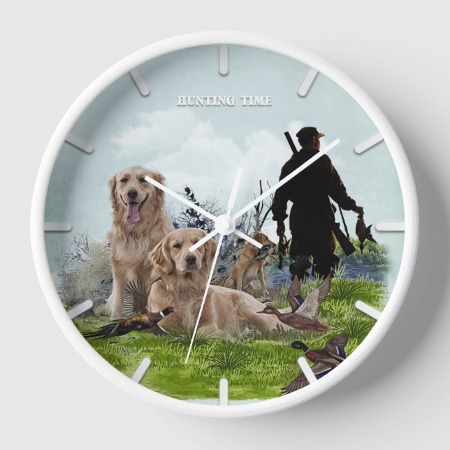 Labrador, duck hunting  clock (Front)