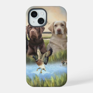 Labrador, duck hunting iPhone 15 case