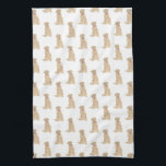 Labrador (Dudley) Kitchen Towel<br><div class="desc">I love this sweet pattern of a dudley labrador watercolor illustration because it's classic enough to serve as a neutral, yet pops as a stand alone piece! It's the perfect addition to any family room, nursery, office, or even the man cave! For the sweetest gifts, add more matching items from...</div>