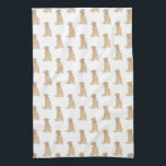 Labrador (Dudley) Kitchen Towel<br><div class="desc">I love this sweet pattern of a dudley labrador watercolor illustration because it's classic enough to serve as a neutral, yet pops as a stand alone piece! It's the perfect addition to any family room, nursery, office, or even the man cave! For the sweetest gifts, add more matching items from...</div>