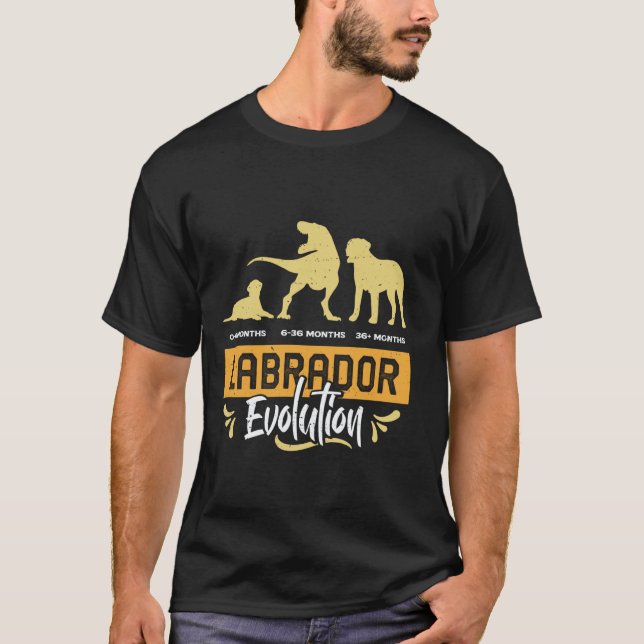 LABRADOR EVOLUTION Labrador Retriever Funny Dog Ow T-Shirt (Front)