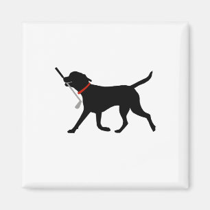 Labrador Fetch Golf Club Cute Golfing Black Lab Go Magnet