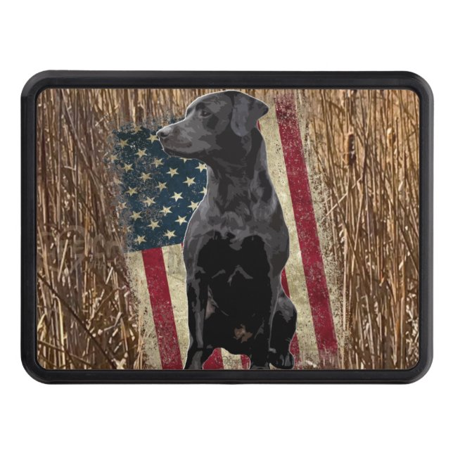Labrador Gifts, Labrador Retriever Hitch Cover (Front)