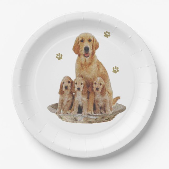 Labrador gifts paper plate (Front)