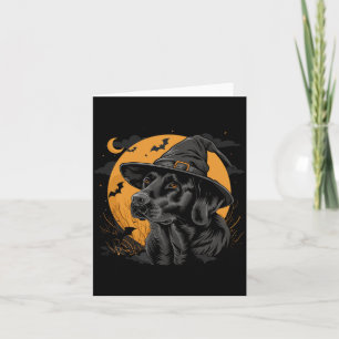 Labrador Halloween Funny Cute Dog Black Lab Mom Card
