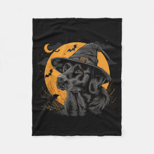 Labrador Halloween Funny Cute Dog Black Lab Mom Fleece Blanket