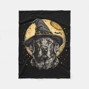 Labrador Halloween Funny Cute Dog Black Lab Mom Fleece Blanket