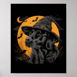 Labrador Halloween Funny Cute Dog Black Lab Mom Poster