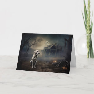 Labrador Halloween Scary Card